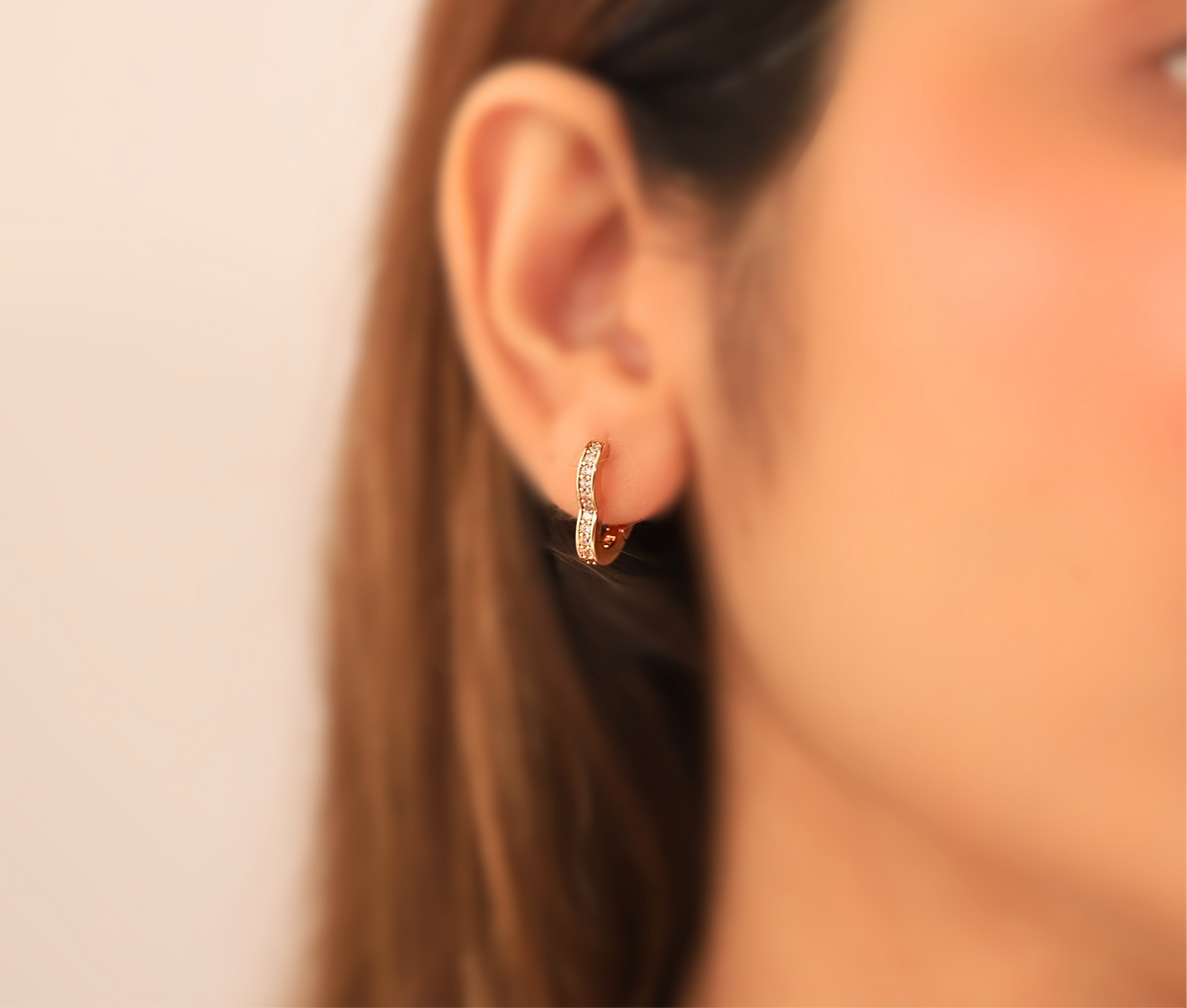 Half Heart Big Earrings