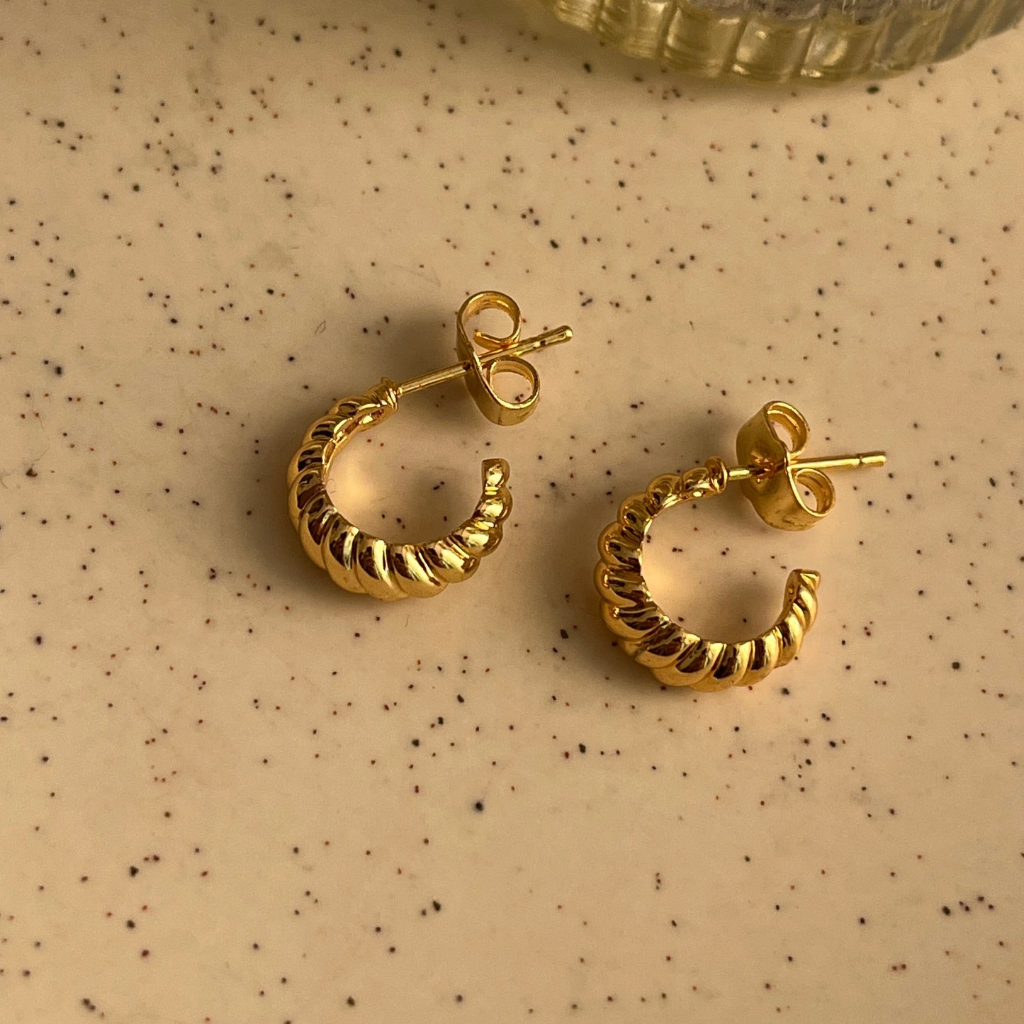 Mini Croissant Earrings