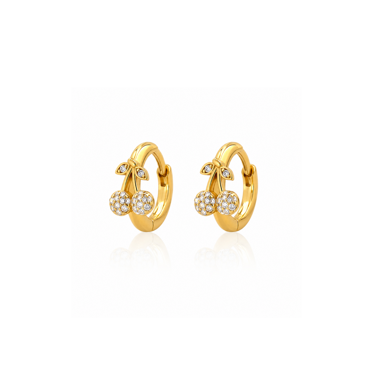 Cherry Spark Hoops