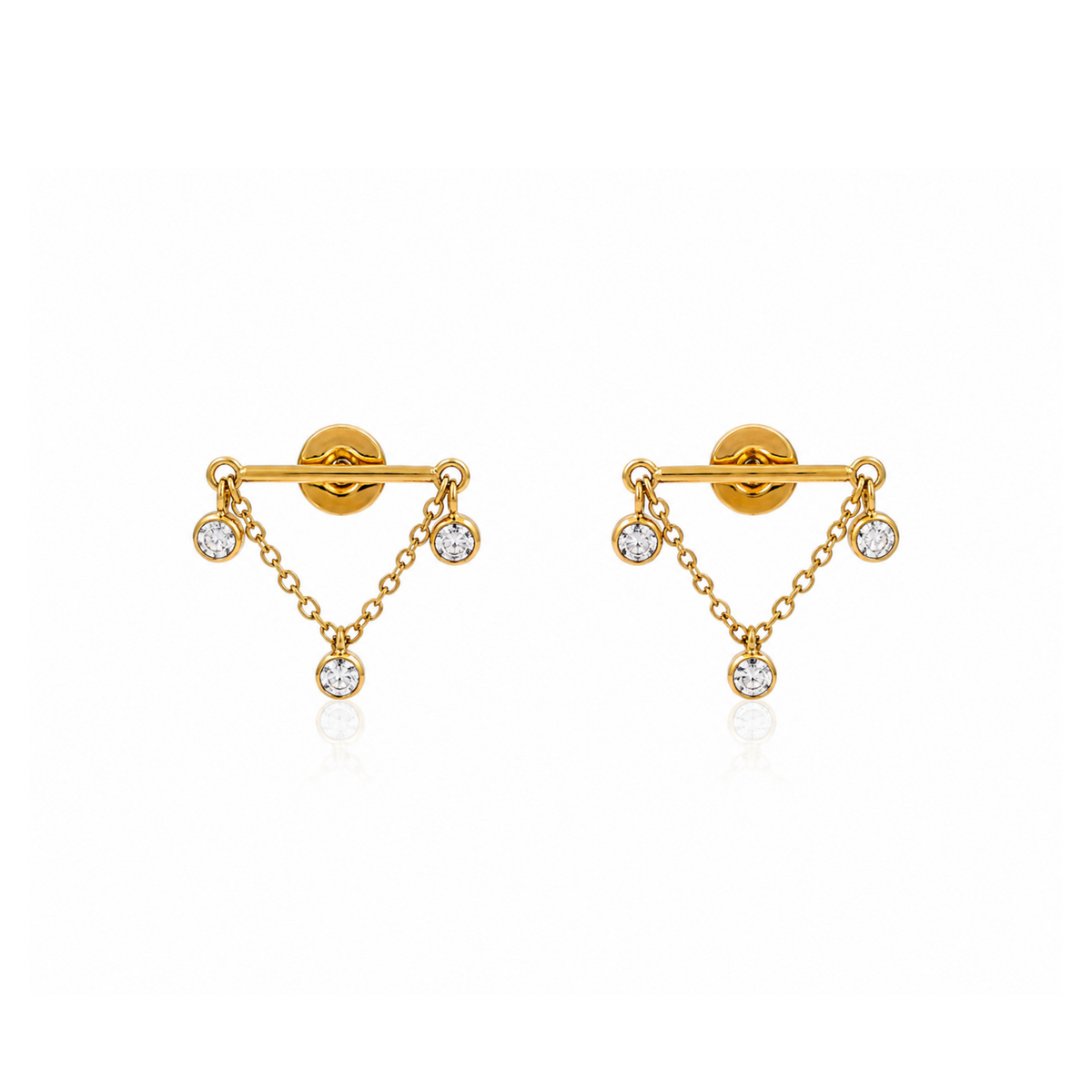 Celeste Chain Bar Earrings