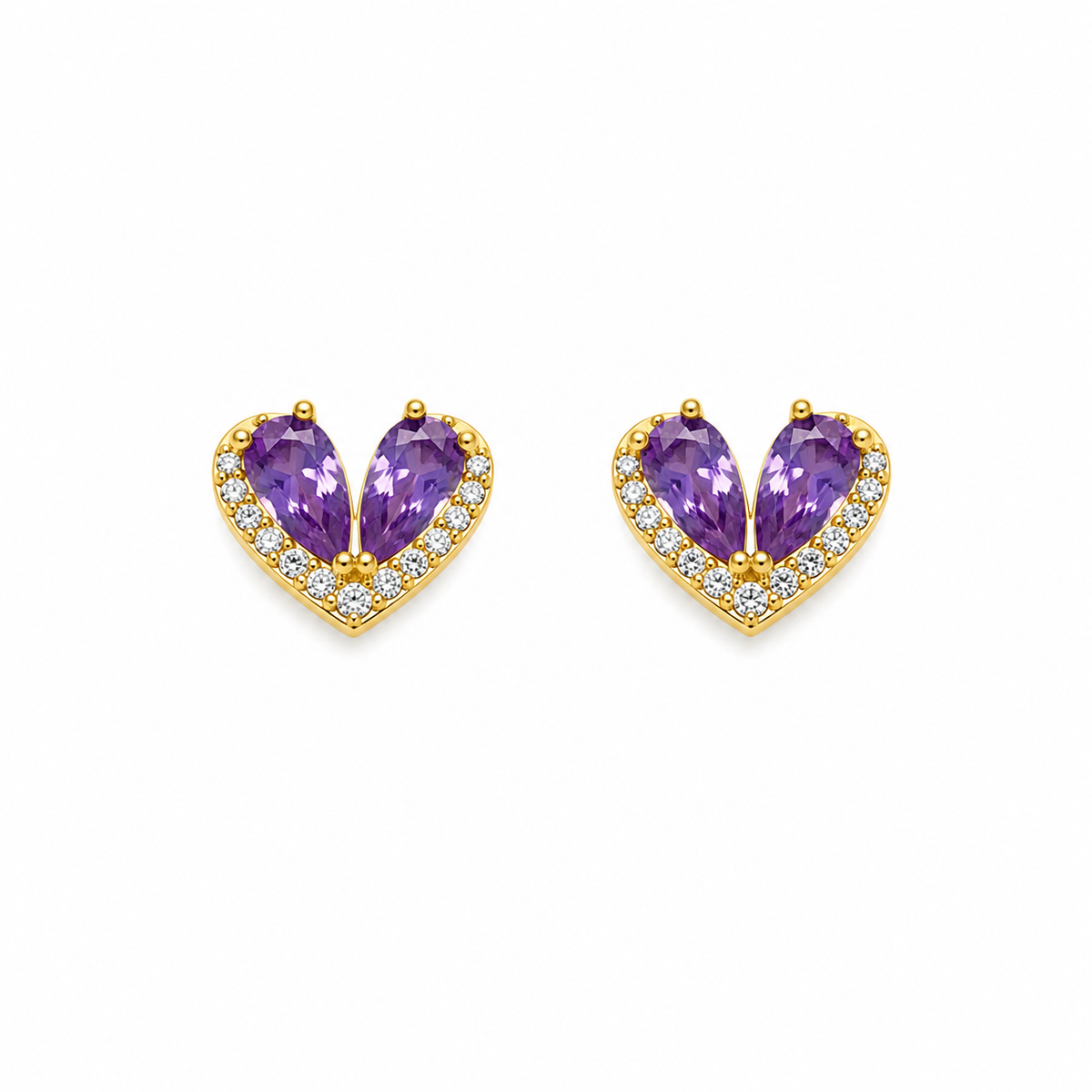Mini Heart Bling Stud