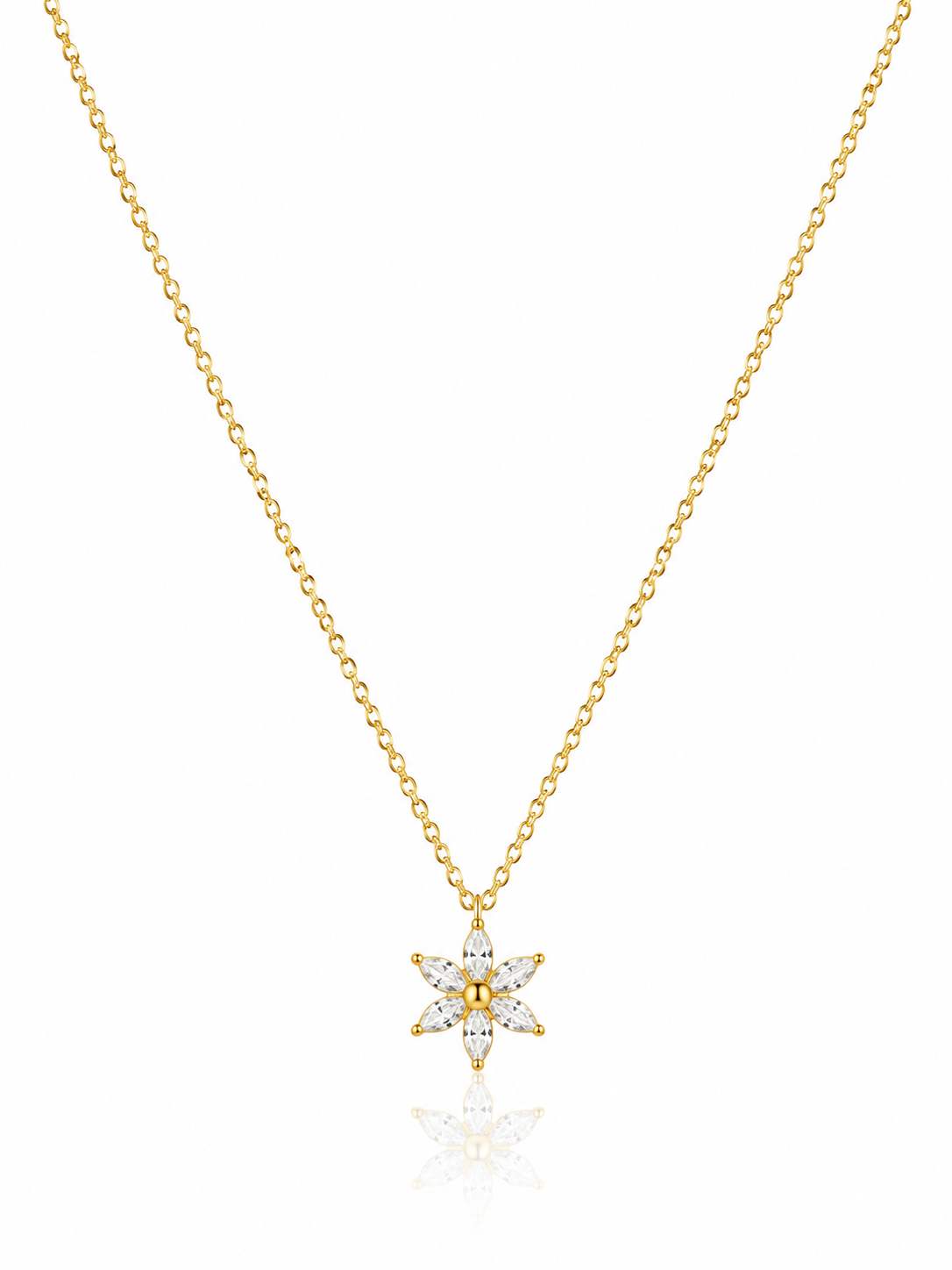 Crystal Flower Necklace