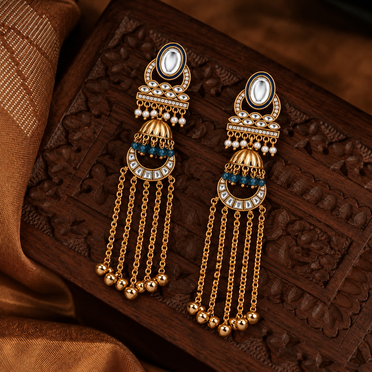 Inaya Royal Tassel Earrings