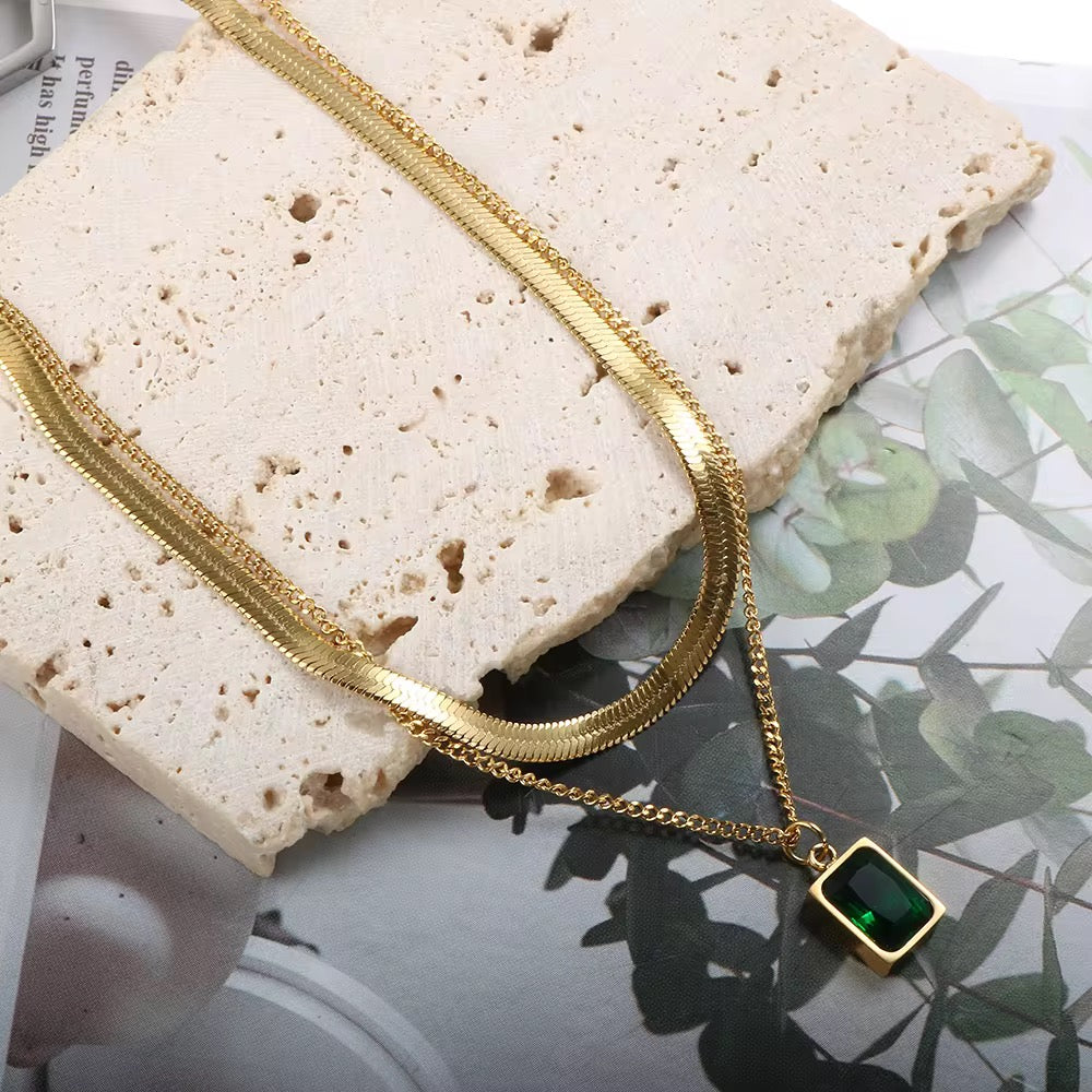 Eva Necklace #Emerald