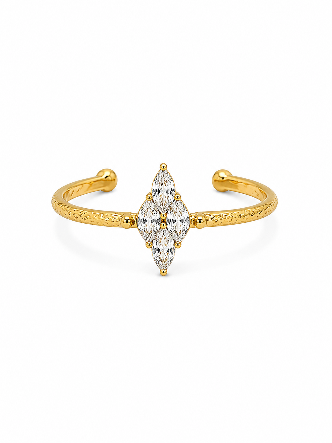 Marquise Crystal Statement Ring