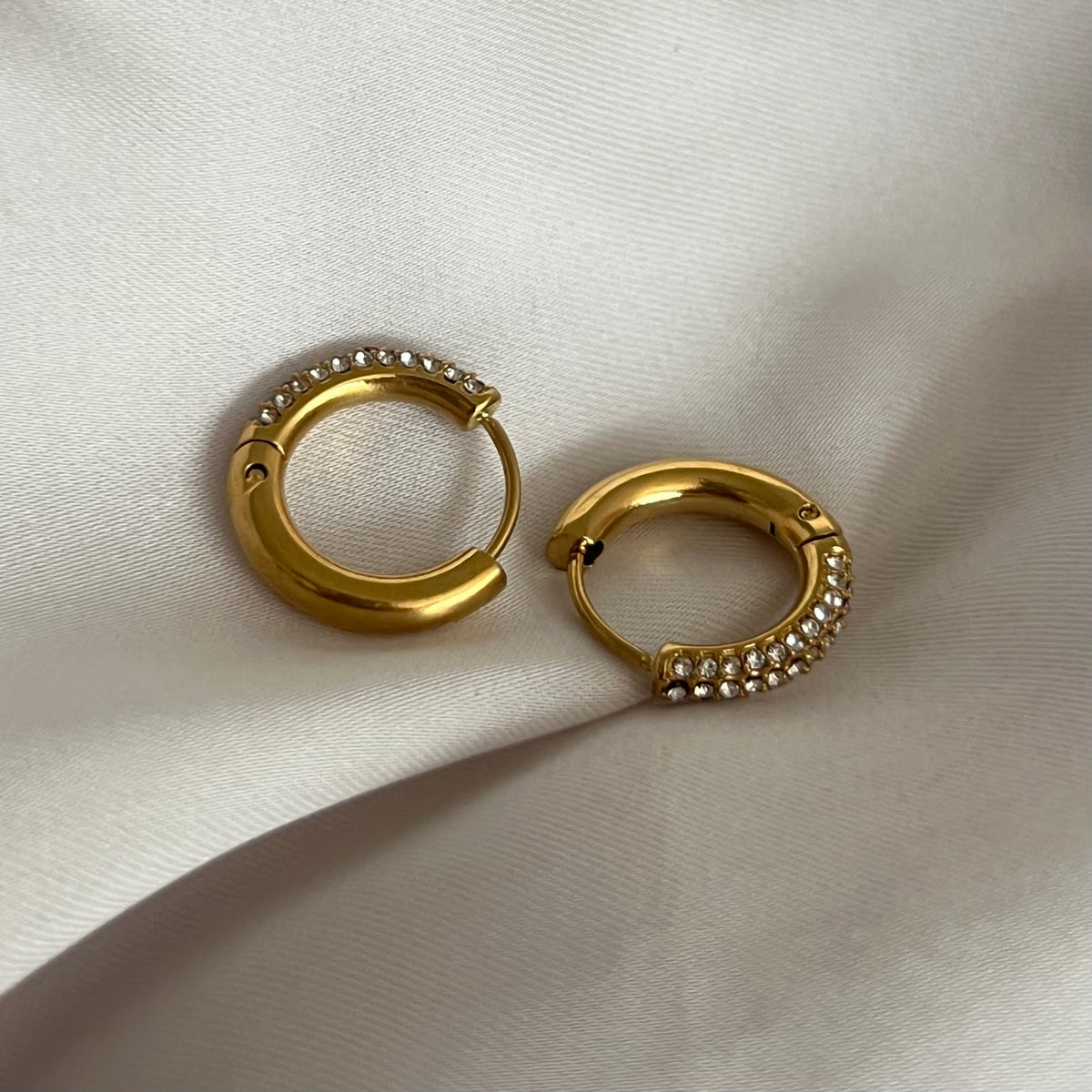 Studded Round Hoops