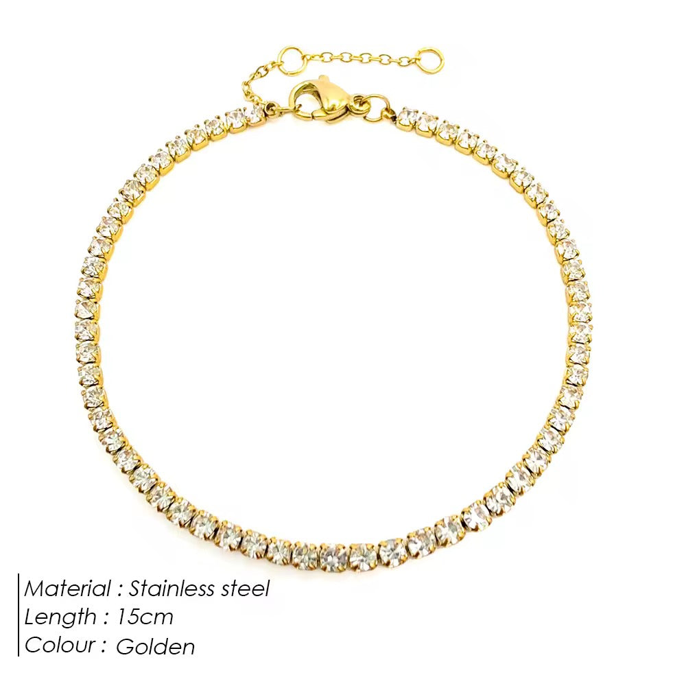 Lean Tennis Bracelet #Gold