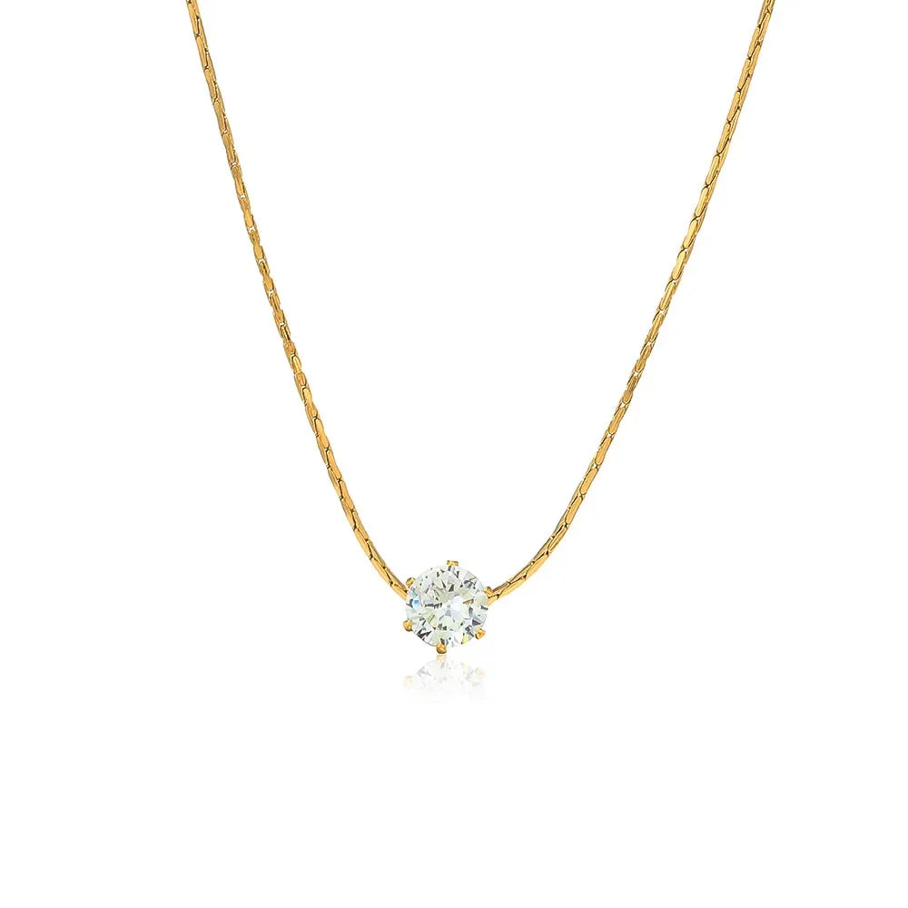 Minimal Stone Necklace