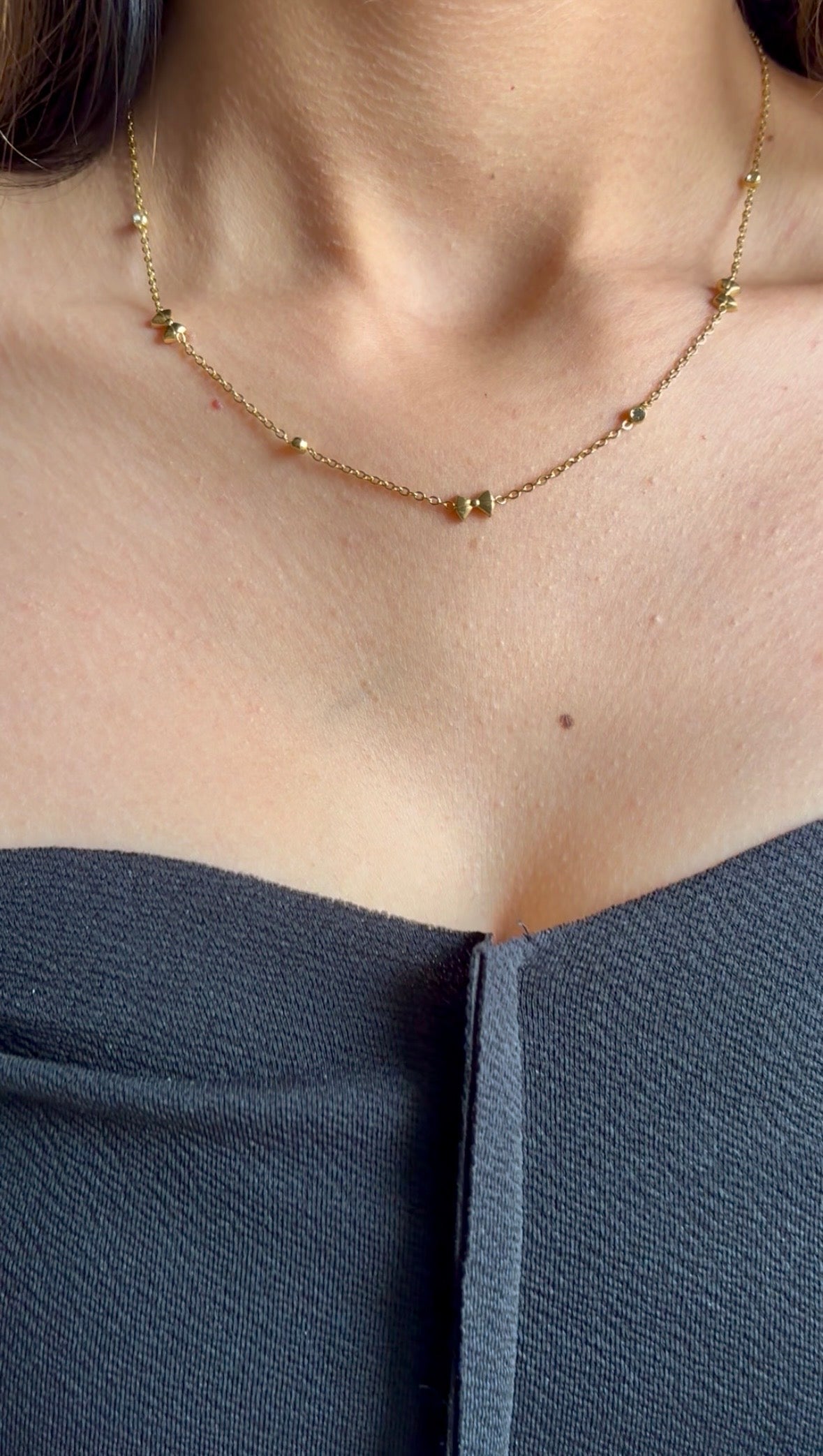 Raven Bow Necklace