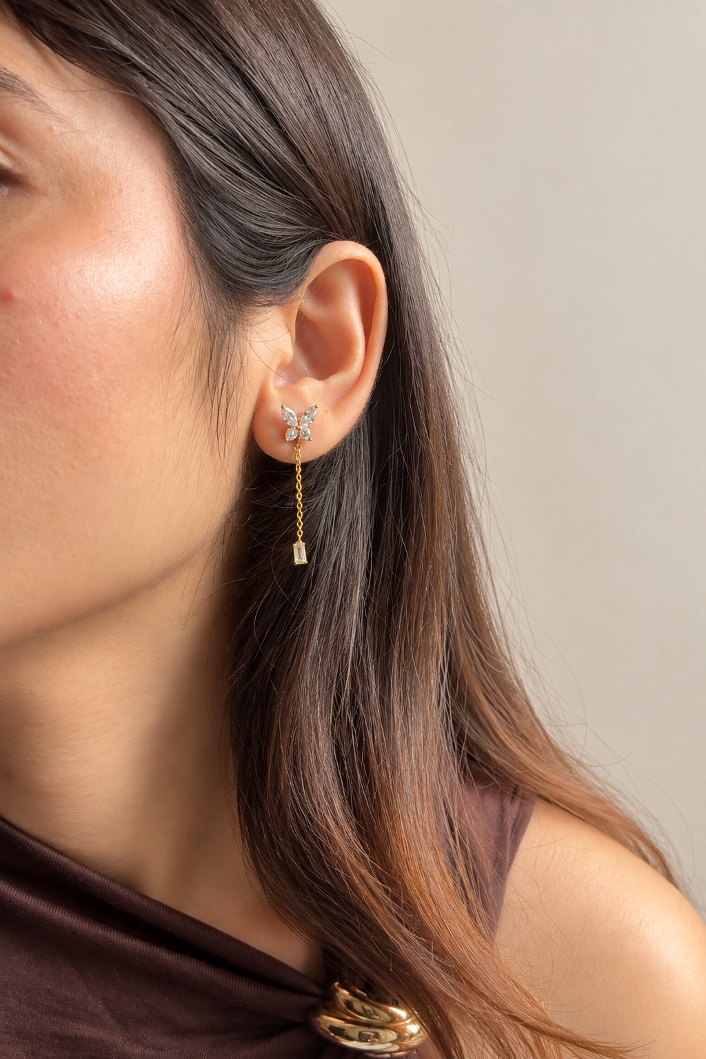 Butterfly Drop Earrings