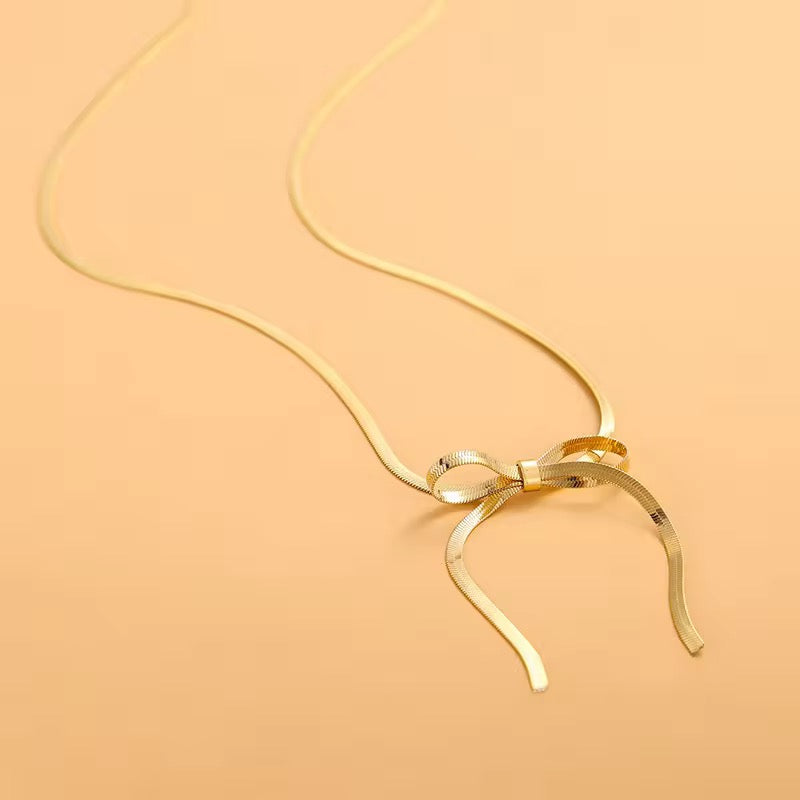 Long Bow Necklace