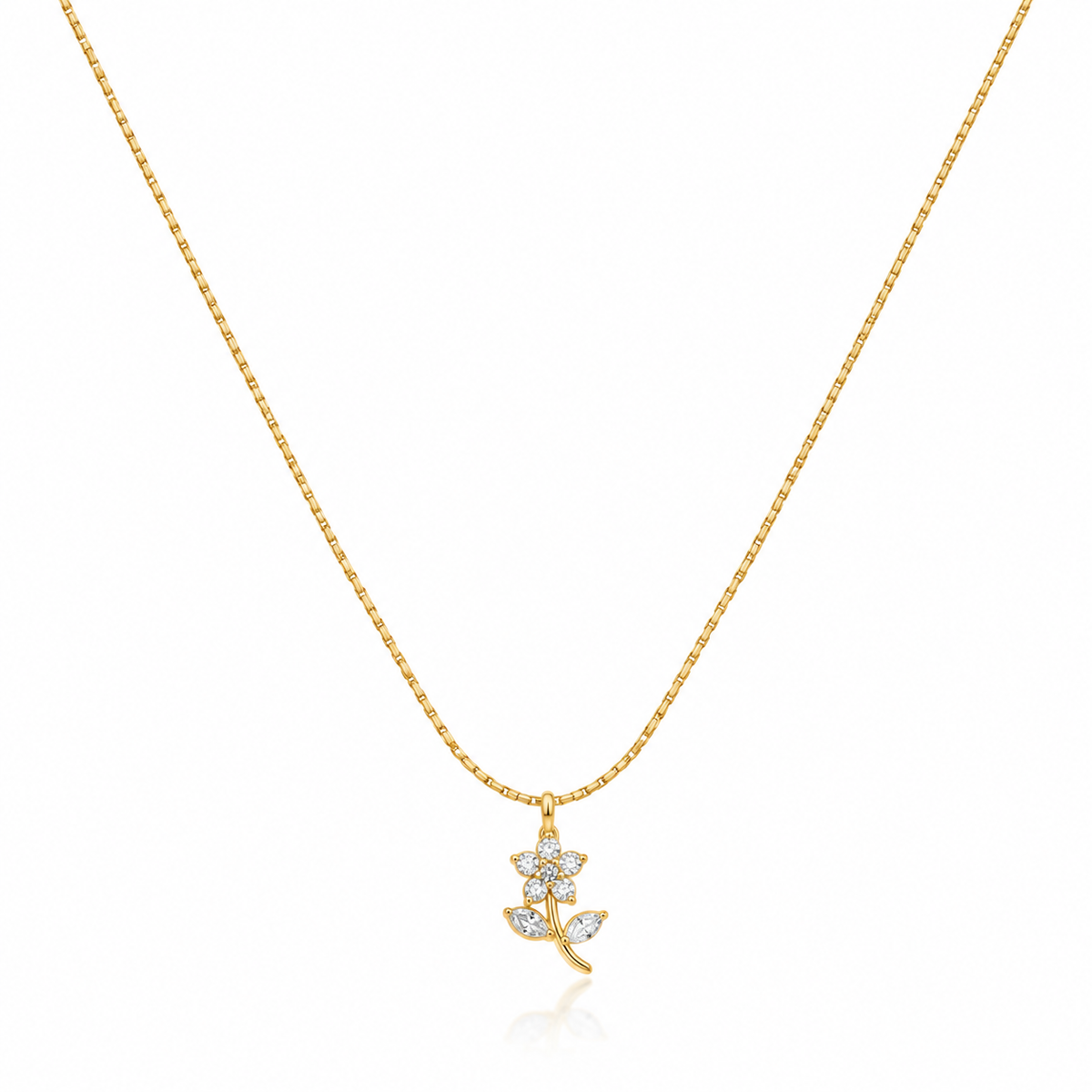 Tiny Rose Necklace