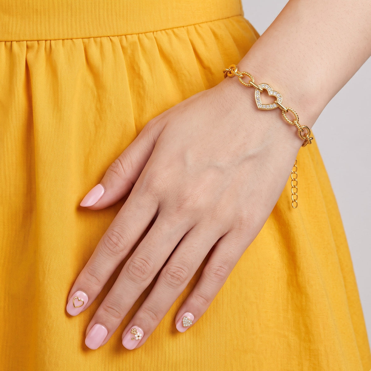 Chunky Heart Bracelet