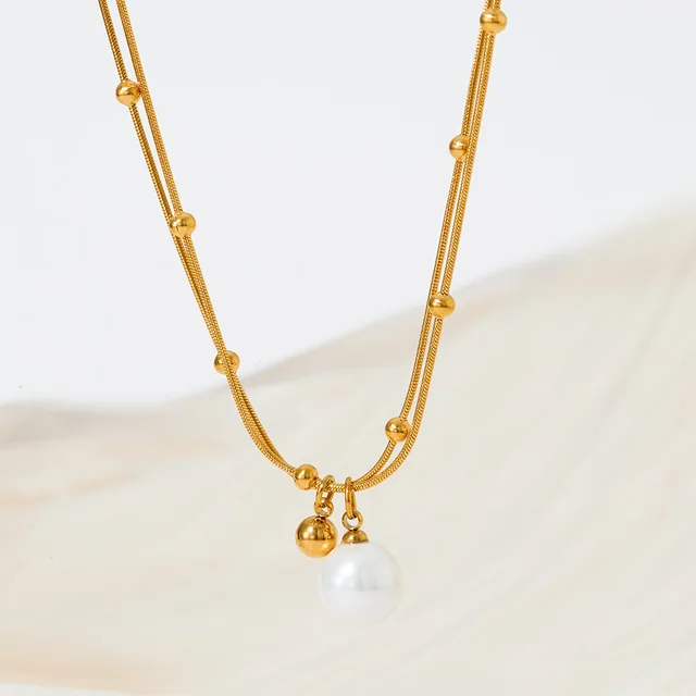 Camellia Pearl Necklace