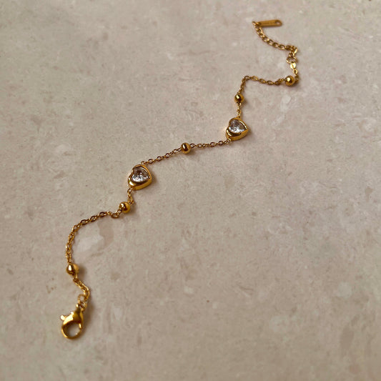 2 Heart Bracelet