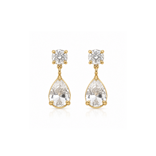 Oval Dewdrop Earrings