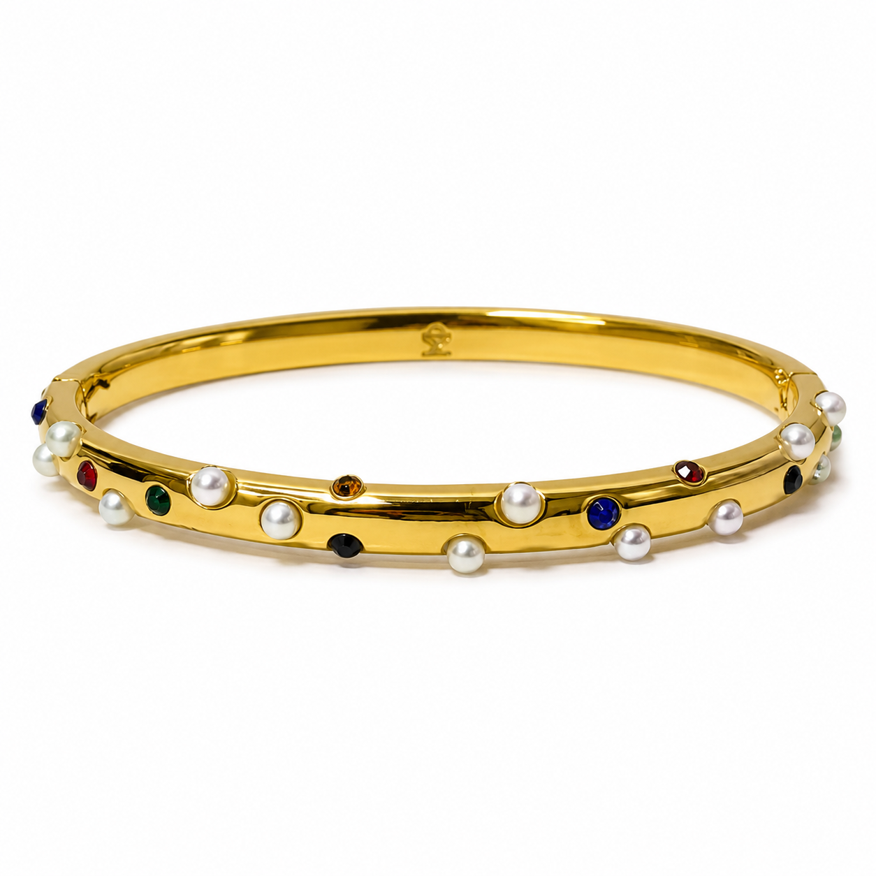 Colorfull Stones Pearl Bangle