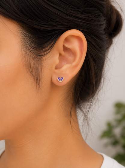 Mini Heart Bling Stud