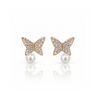 Butterfly Pearl Flutter Studs