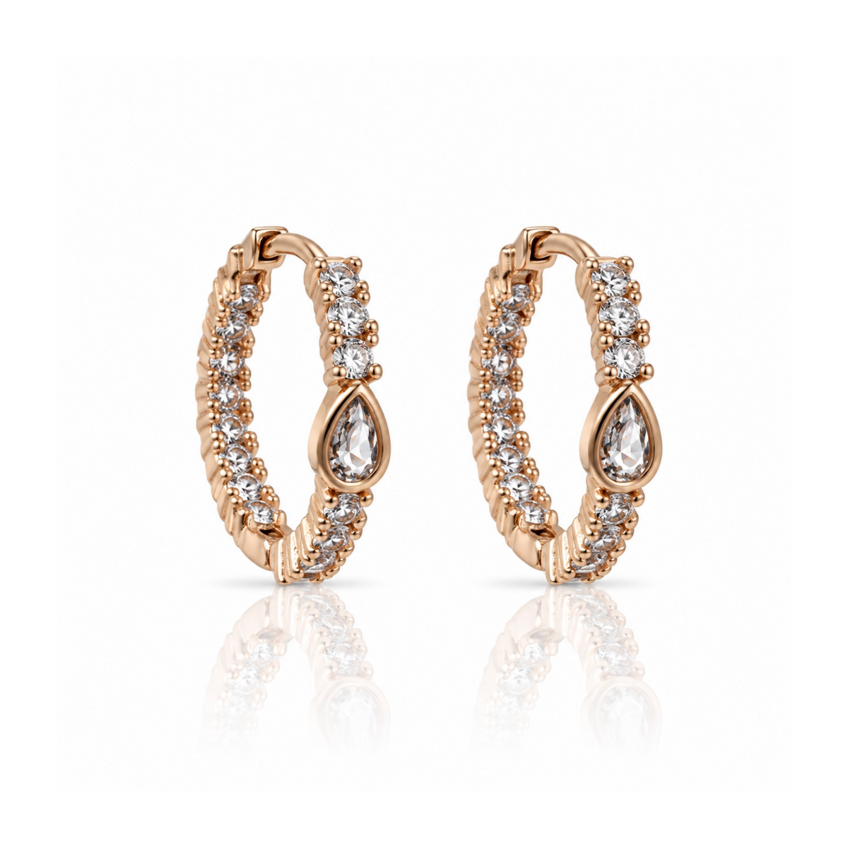 Eterna Crystal Hoops
