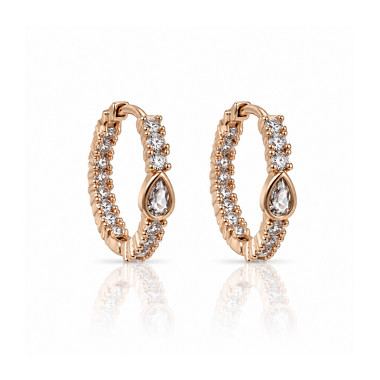 Eterna Crystal Hoops