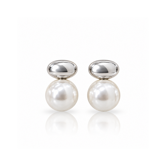 Luna Pearl Drop Studs