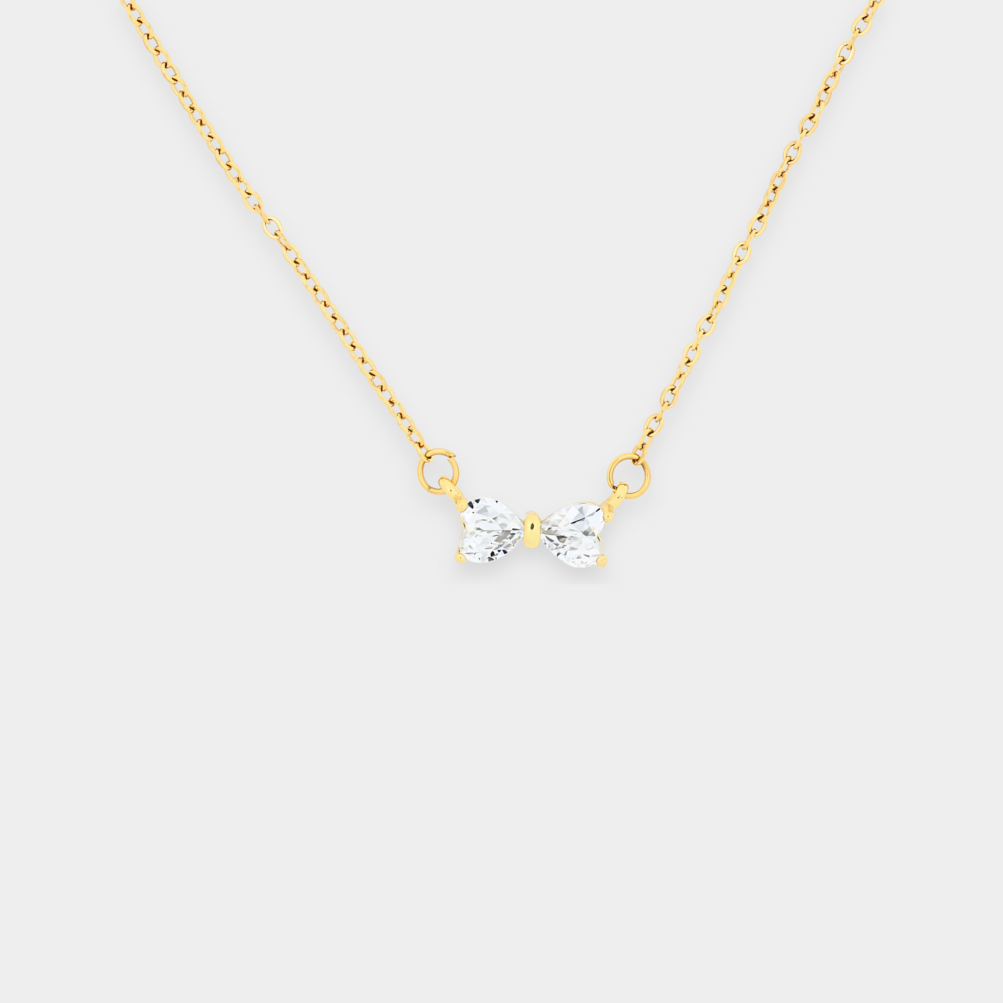 Minimal Bow Necklace