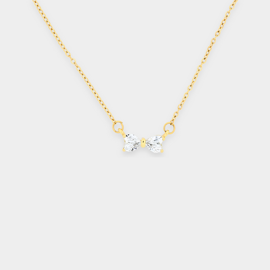 Minimal Bow Necklace
