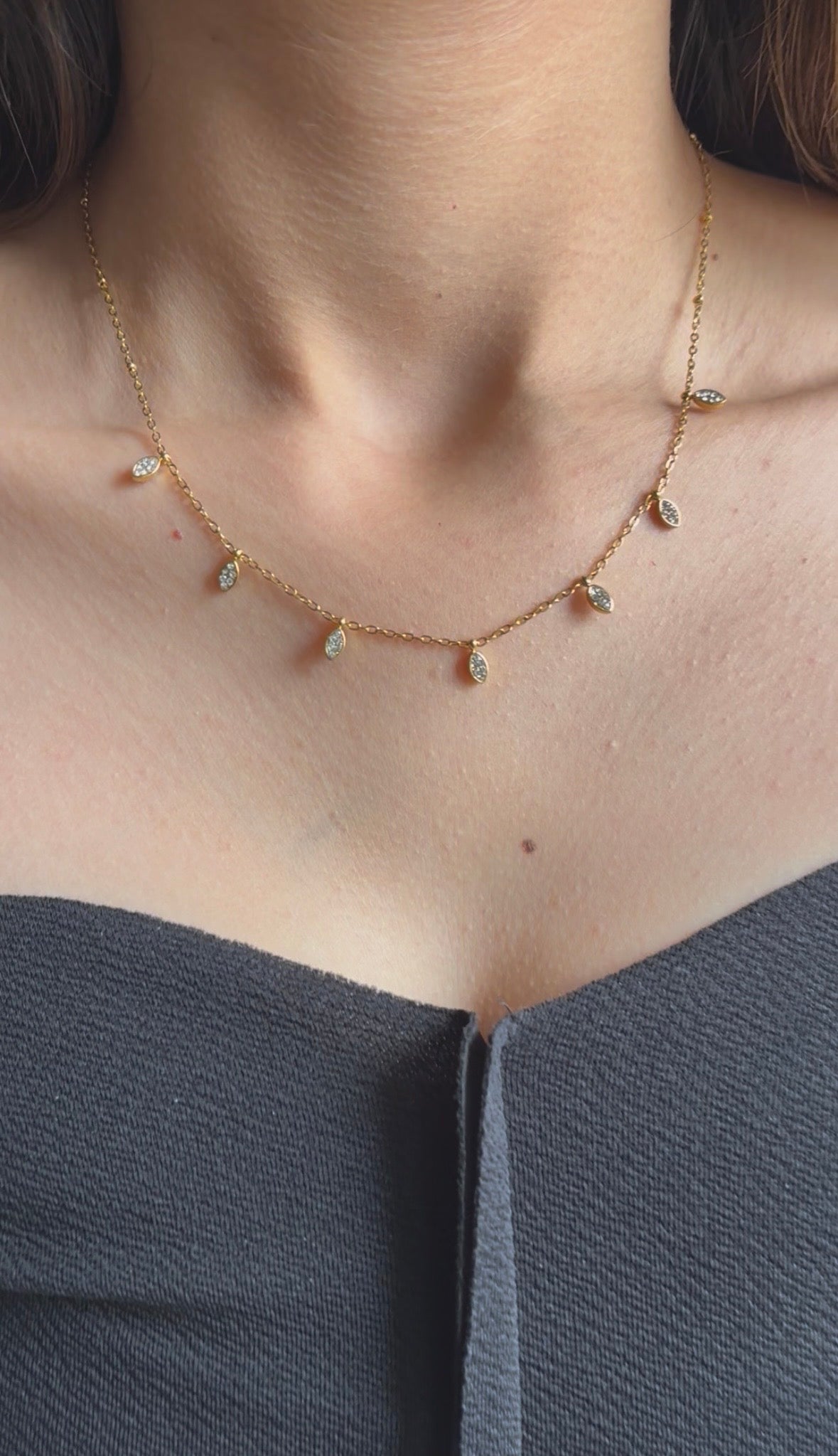 Hazel Leaf Necklace
