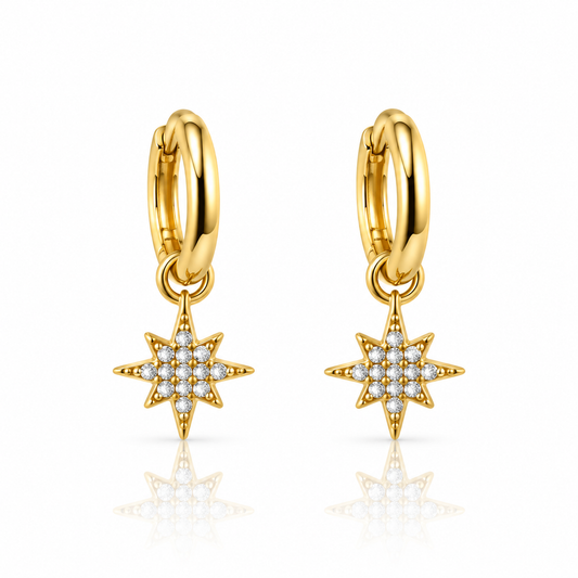Celeste Star Hoops