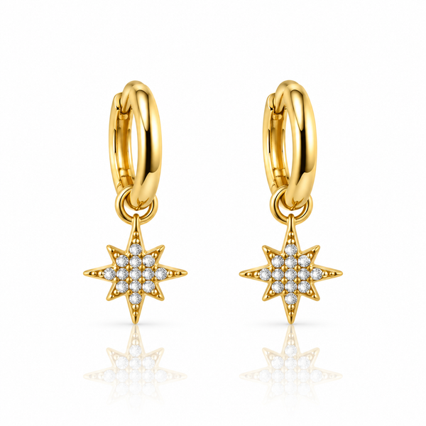 Celeste Star Hoops