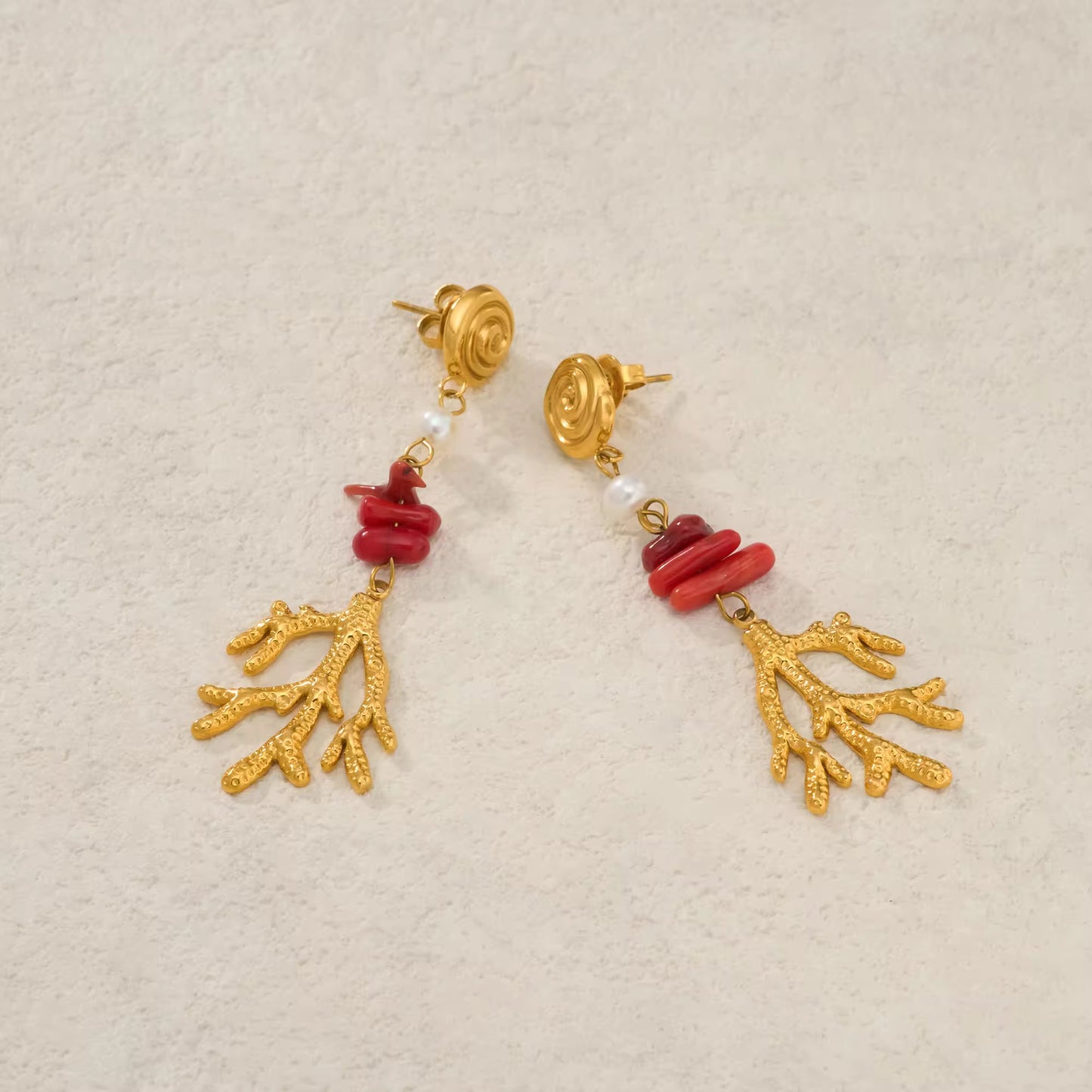 Coral Dusk Earrings