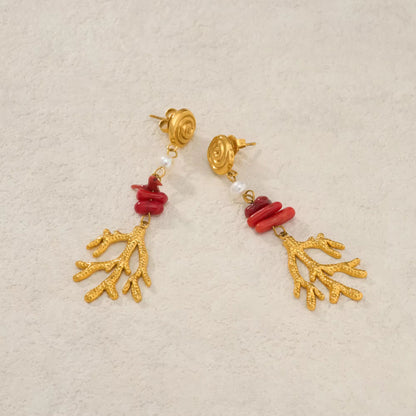 Coral Dusk Earrings