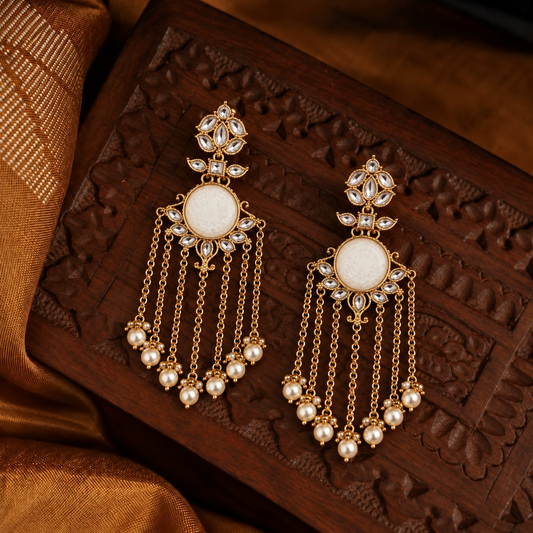 Noor Pearl Cascade Earrings