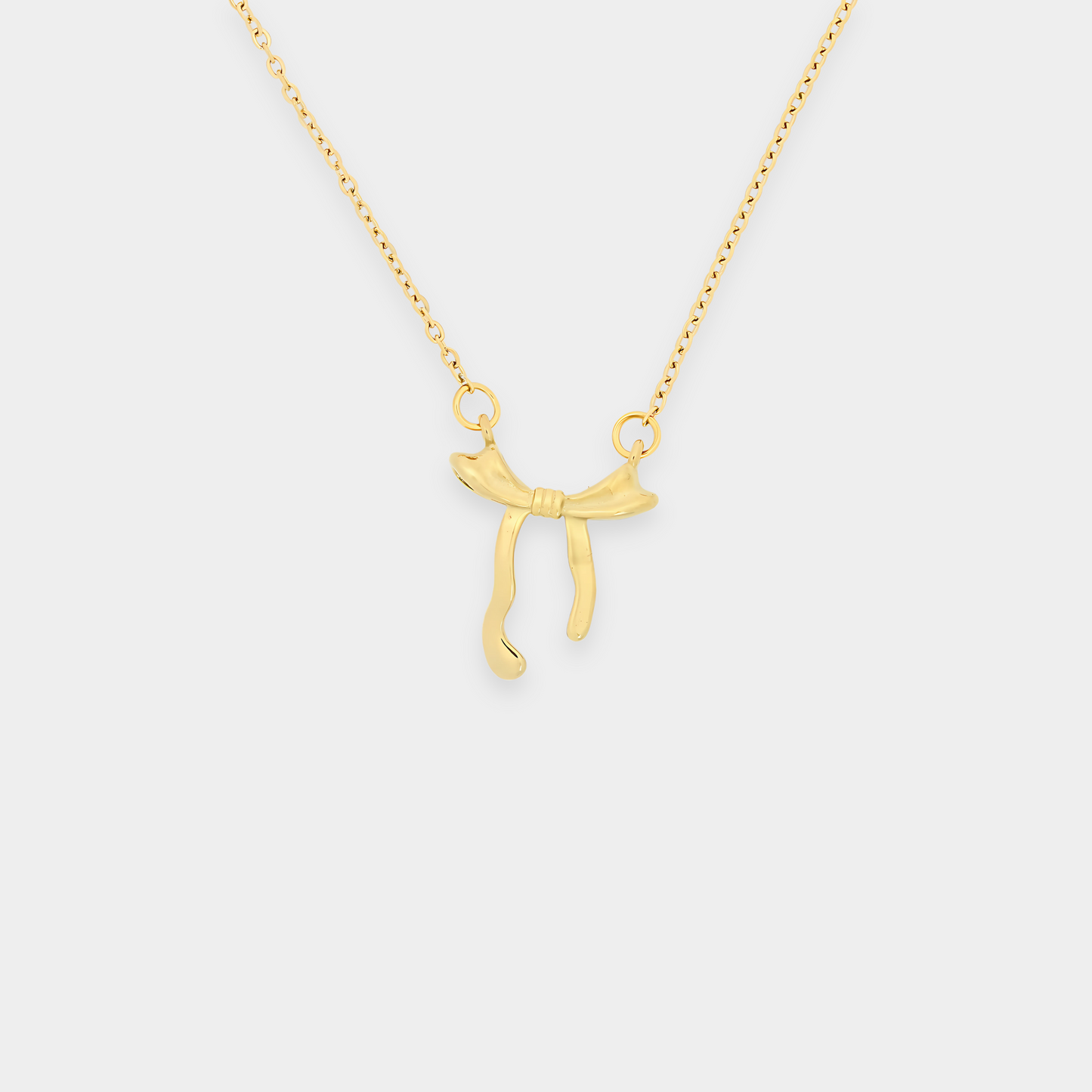 Melted Bow Necklace