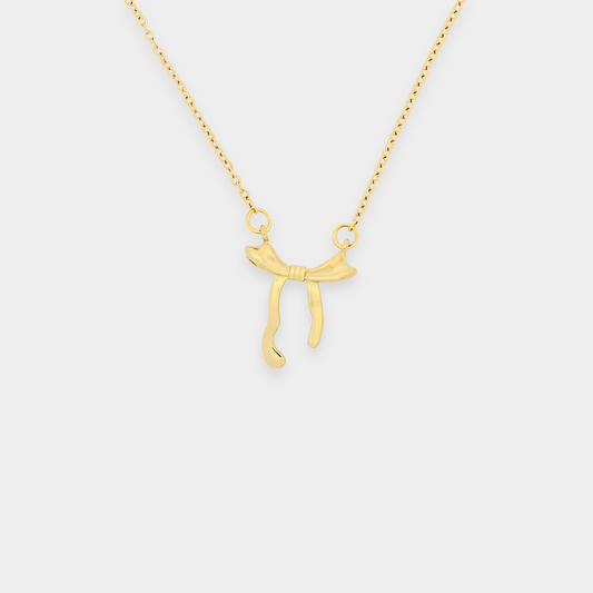 Melted Bow Necklace