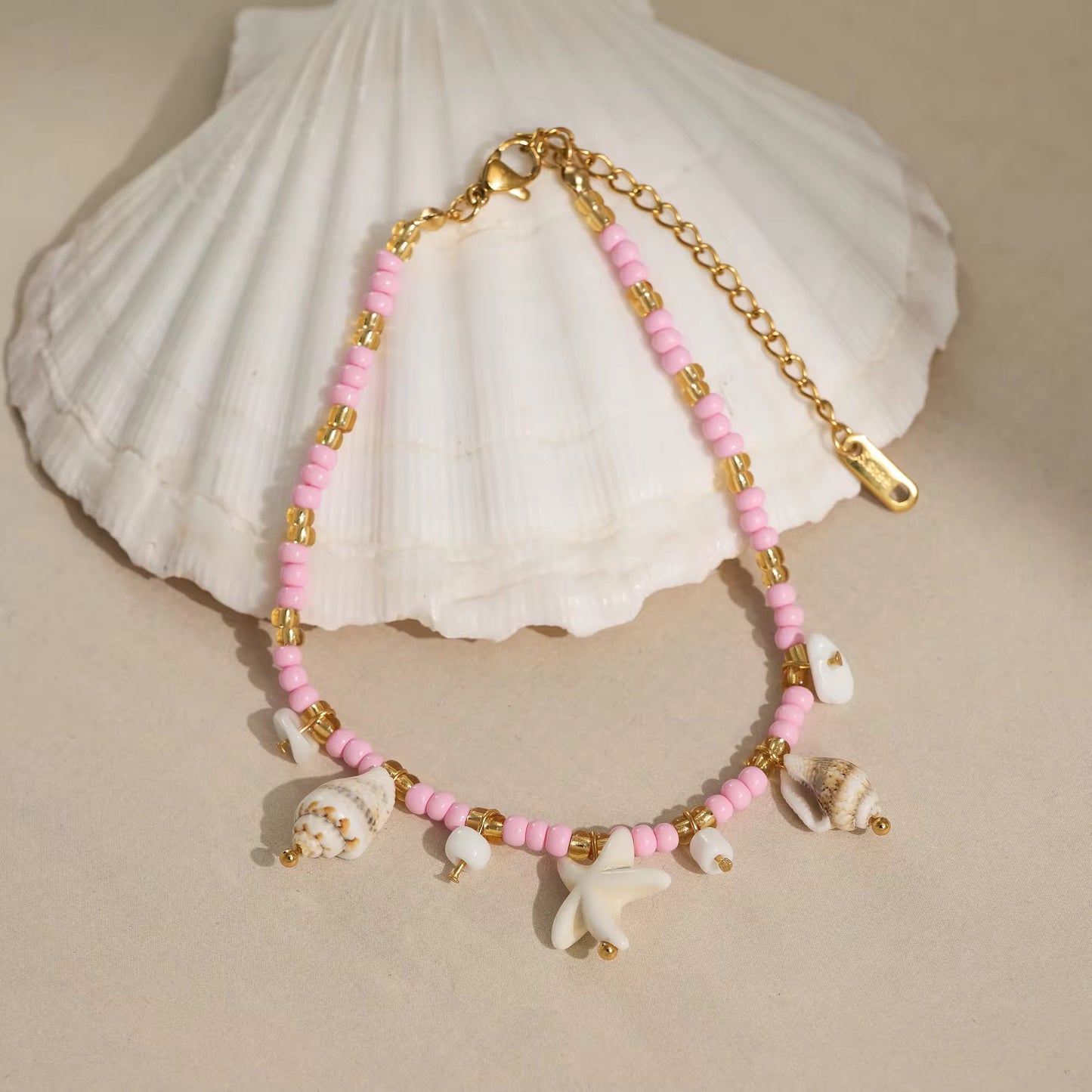 Pink Shores Anklet