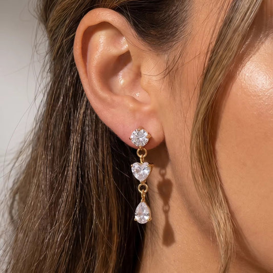 Heart Andrea Earrings