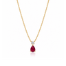 Teardrop Ruby Necklace