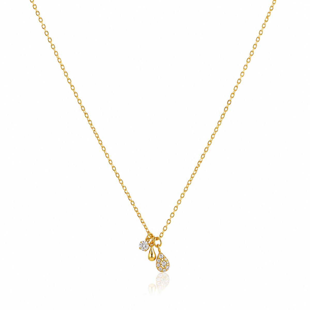 Teardrop Charm Necklace