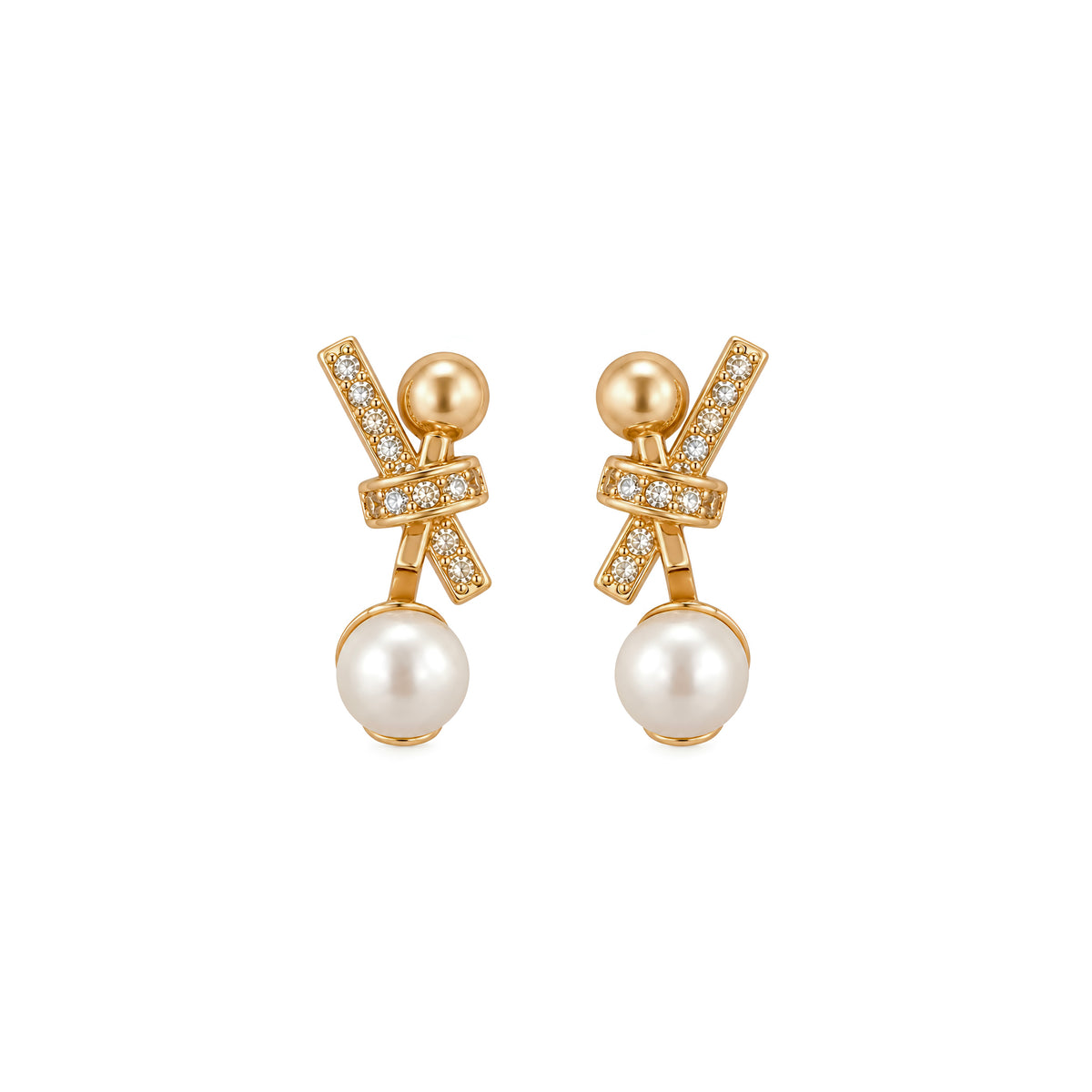 Aurelia Pearl Bow Stud