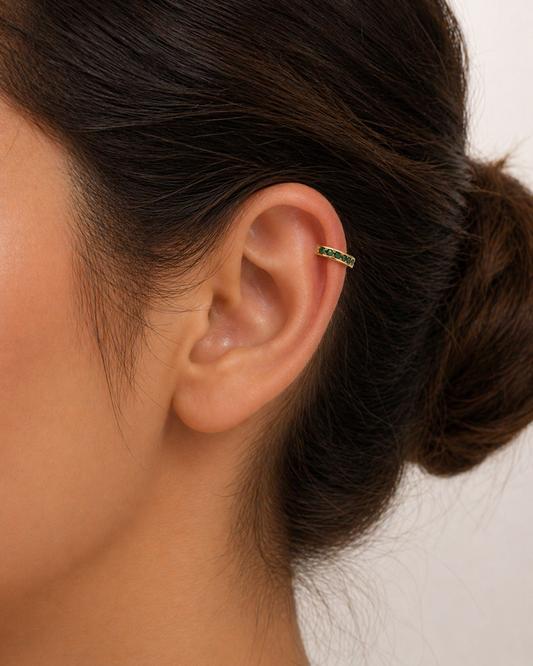 Emerald Upper Ear Lobe