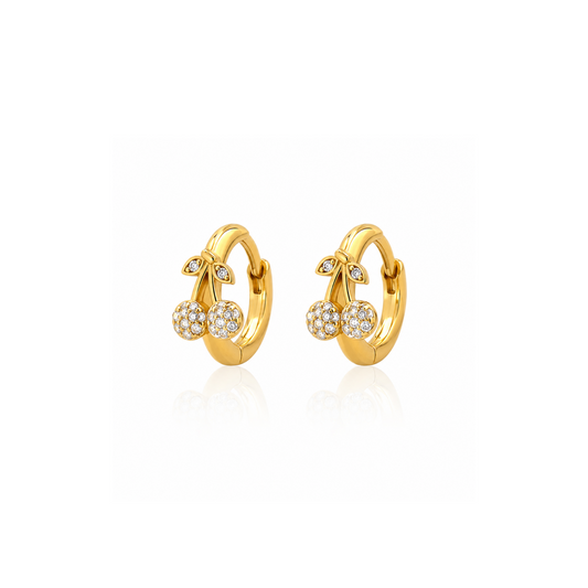 Cherry Spark Hoops