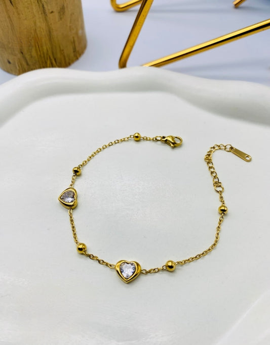 2 Heart Bracelet