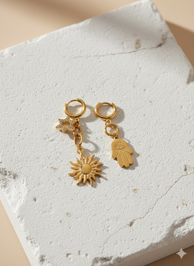 Humsa Sun Earring