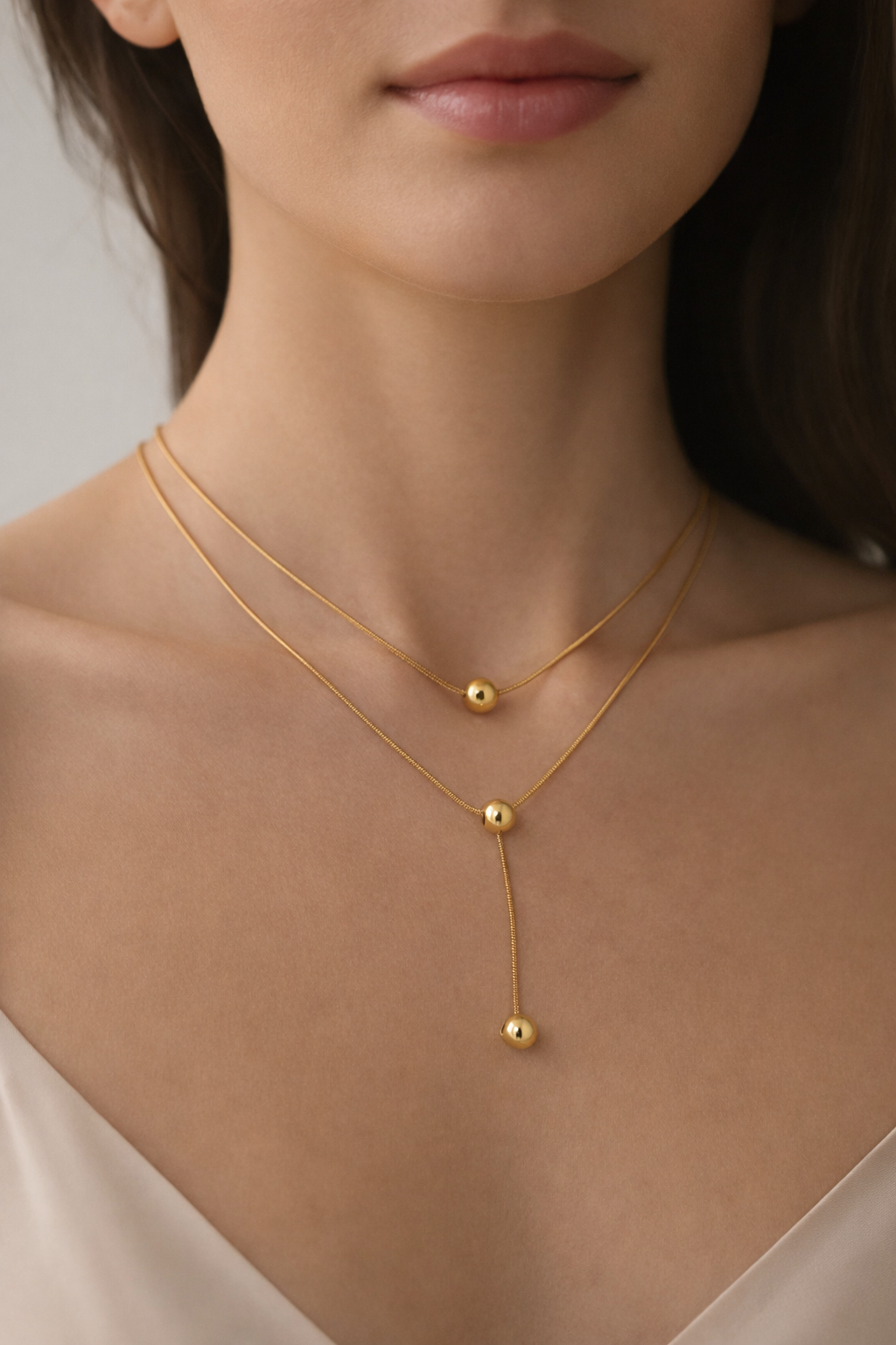 Pellet Drop Necklace