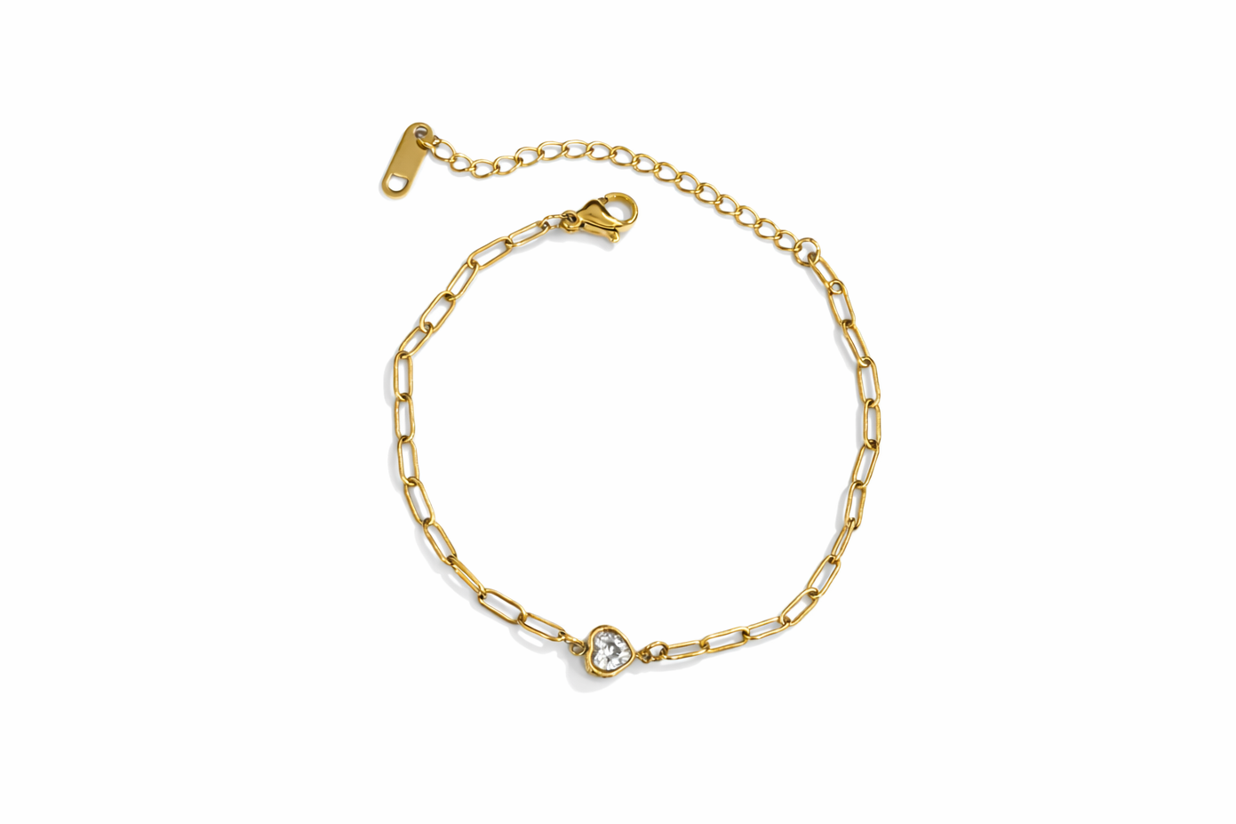 Paperclip Heart Bracelet