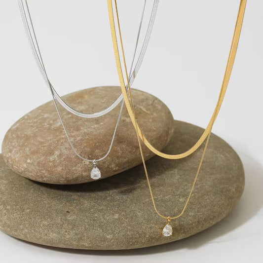 Duo Drop Necklace