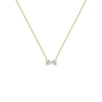 Minimal Bow Necklace