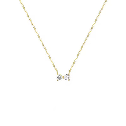 Minimal Bow Necklace